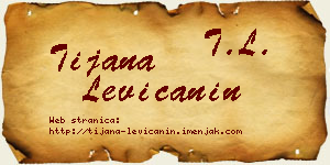 Tijana Levičanin vizit kartica